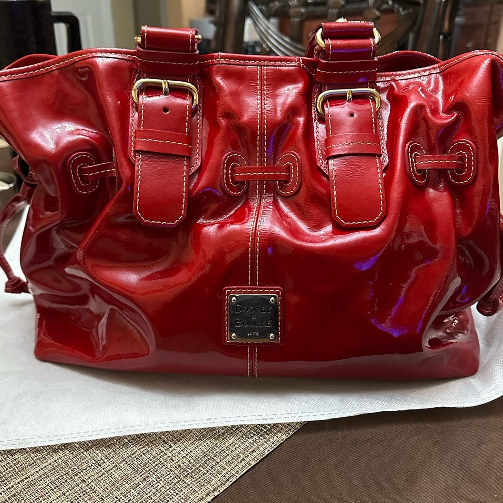 Dooney & Bourke Shiny Red Shoulder Bag